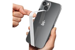 Sinjimoru Sangle élastique en Silicone pour téléphone Portable, Bande Fine pour étui iPhone, Sangle et Support de téléphone, Sinji Loop Blanc