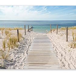 murando Fotomurales 350x256 cm XXL Papel pintado tejido no tejido Decoración de Pared decorativos Murales moderna Diseno Fotográfico paisajes naturaleza mar playa c-a-0054-a-b