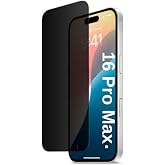 [HAYALET EKRAN KORUYUCU] For iPhone 16 Pro Max ile uyumlu Privacy Gizli Kırılmaz Cam Tam Kaplayan Su İtici Safir Ekran Koruyu
