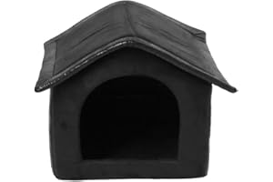 SUNNYDOGS Stoff-Hundehütte, schwarz - 64 x 57 x 60 cm