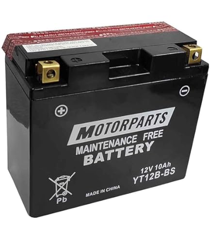 Batería de motocicleta CARTEC YTX12-BS, 10Ah, 180A, batería de arranque