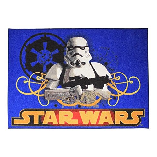 Ak sport star wars stormtrooper speelkleed tapis de jeu bleu 95 x 133 cm