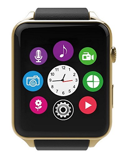 Orologio Smart Bluetooth,STOGA PiÃ¹ Suovo Supporto Smart Card Smart Smart Watch di Sweatproof Smart Phone per smartphone Android Smart e Smartphone per Android e IOS (Oro)