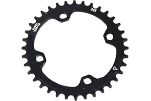 GOTOTOP Cadena de bicicleta MTB, 32/34/36/38T BCD 104 bicicleta de montaña acero sola manivela anillo de reparación piezas