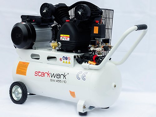 Starkwerk Druckluft Kompressor SW 455/10 - 10 Bar - 50 Liter Kessel
