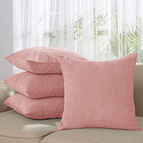 Deconovo Set of 4 Corduroy Cushion Covers Decorative Tufted Square Pillow Case Throw Cushion Covers Deconovo Set of 4 Corduroy Cushion Covers Decorative Tufted Square Pillow Case Throw Cushion Covers