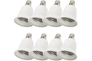 DZYDZR 8pcs Conversione Portalampada E14 a E27 Adattatore Adatto Per Lampadine a LED