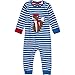 Joules Applique Fox Babygrow - Blue Stripe