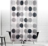 PEVA DUSCHVORHANG 120 x 200 cm GRAU SILBER RETRO INKL. RINGE 120x200 EXTRA SCHMAL EXTRA KURZ