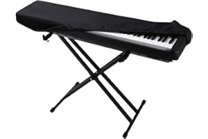 Lotnery 88 Key Piano Keyboard Cover with Drawstring Lock - Dustproof Protective Cover for Yamaha, Casio, Roland Digital Pianos | Stretchable Fabric