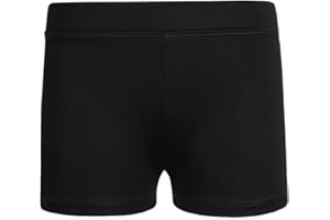 Freebily Enfant Fille Shorts de Sport Gymnastique Fille Microfiber Hot Pantalon Court Extensible Mini Shorts Tutu Danse Gym Âges 2-16 Ans
