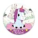 Produktbild #detailverliebt Maus-Pad Unicorn Dreamland I DV_267 I Ø 22 cm Rund I Mouse-Pad mit Rutschfester Unterlage in Standard-Größe I Einhorn Süß Lila
