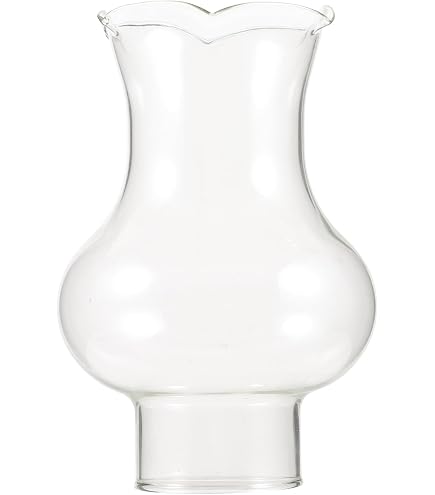 Glas Lampenschirm Für Öllampen – Transparent, Retro-Design, Für Camping & Wohnraum-Deko