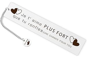 LERDRTUIN Cadeau Saint Valentin Pour Homme - Marque Page Couple - Idée Cadeau Amoureux