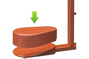 PonyCycle Almohadilla de Pedal para Modelo E de Juguete de Caballo – Compatible con Modelo E Talla 3 y Talla 4 – Marrón