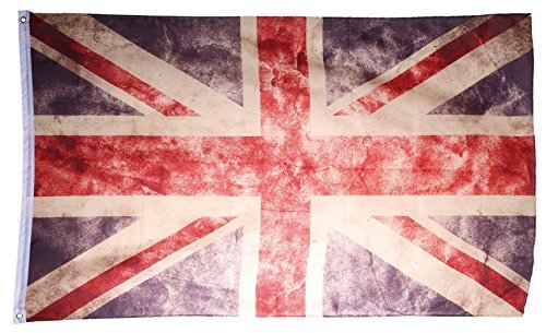 UK Fahne Vintage Retro Flagge United Kingdom 90 x 150 cm Shabby Style