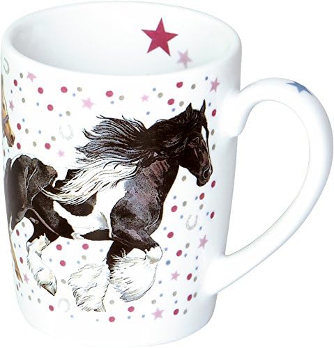 Tasse Pinke Punkte Pferdefreunde