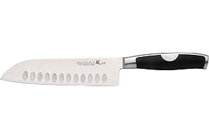 Imex El Zorro El Zorro 22105-D-Cuchillo santoku, INOX, Compuesto, Gris, 18 cm