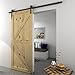 Price comparison product image Panana 6FT Modern Sliding Barn Door Closet Hardware Track System Unit for Single Wooden Door