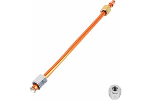6 mm avgasrör för luftkompressor, utloppsrör av aluminium, reservdelar för luftkompressor (20 cm)
