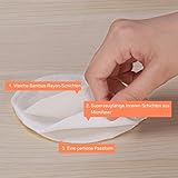 GHB Waschbare Natürliche Bamboo Stilleinlagen 10er-Packung(5 paar) sehr weich und saugfähig - 5