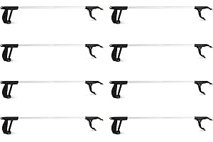 KEPLIN Lot de 8 ramasse-litière ergonomiques à Longue portée de 75 cm, Outil de Jardin, Outil de ramassage magnétique, Durable et Robuste pour ramasser Les déchets, Les Mauvaises Herbes, Les Feuilles