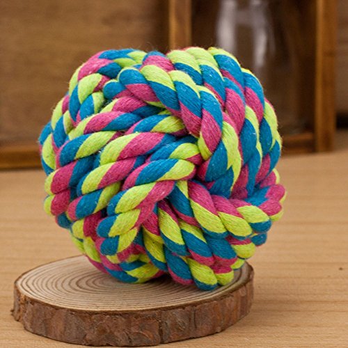 Pet-Puppy-Dogs-Knots-Strengthen-Teeth-Rope-Cottons-Chews-Toy-Ball-Play-For-Fun-Small
