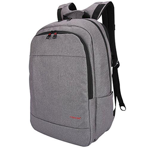 Kirando's Premium Business Computer Rucksack - Diebstahl-Sicherung - USB-Anschluss z.B. für Power-Bank - 2 Farben - bis 15,6 Zoll - Audio-Kabel Zuführung - Getränke-Halterung - Testsieger 2017
