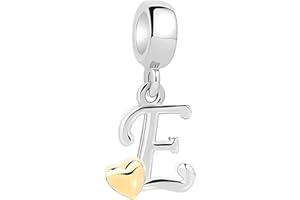 Symretie Bead Charm Ciondolo Argento Sterling 925 con Cubic Zirconia Pendenti per Pandora Braccialetti, Compatibile con Braccialetti e Collane europei ZM237