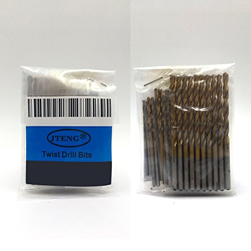 JTENG 60 Stk. Micro Bohrer Set 1/1,5/2/2,5/3/3,5mm Titanium HSS High Speed Metallbohrer Spiralbohrer Bohrersets Profi Drill Bit (10Stk.*6 Pack) - 7