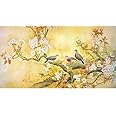 Meishe Art Poster Print Vintage Chinese Painting Birds on Peony Flowers Branch Oriental Traditional Ancient Asian Watercolor Drawing Wall Decor(70cm x 40cm)