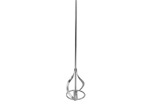 Toolty Paint Mixing Paddle Stirer Agitator 80x400mm Galvanized Steel for Liquid Materials Mixing DIY