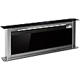 Klarstein Downdraft 90cm Cooker Hood, 576m³/h Airflow, A+ Energy Efficient Extractor Fan, 10 Modes