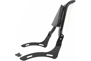 FJPACEMT Black Sissy Bar Compatible for Honda Motorcycle Rebel 1100 CMX1100 Accessories 2020-2023 Detachable Passenger Backrest Rear Pad [24 Inches]