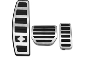 MAIMOCCY Car Accelerator Pedal Cover Compatible With Range Rover Sport L320 2010-2013, LR4 Discovery 4 L319 Gas Brake Footrest Pedal Cap, Interior Accessories Stainless Steel