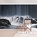 Produktbild Bilderwelten Vliestapete - Wasserfall in Finnland - Fototapete Quer Vlies Tapete Wandtapete Wandbild Foto, Größe HxB: 225cm x 336cm