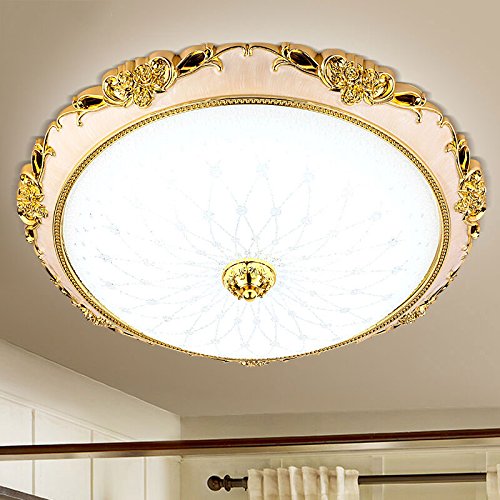 Preisvergleich Produktbild Deckenleuchten Beleuchtung für Badezimmer Küche Flur Büro Flush Deckenleuchte Bad Deckenleuchten Hight Qualität Size30cm / 40cm / 50cm ( Color : Gold , Size : S )