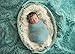 FINEJO Newborn Baby Fur Backdrop Flannel Receiving Blanket Light BLue