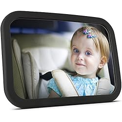 OMorc Miroir Auto Bébé Rétroviseur de Surveillance Bébé pour Siège Arrière Miroir de Voiture pour Bébé en Sécurité avez une Rotation 360°