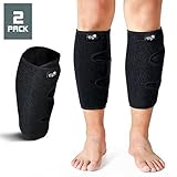Calf Support Brace 2 Pack, Adjustable Shin Splint Compression Sleeve