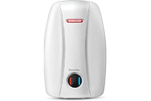 Racold PRONTO NEO Electric Instant Water Heater 5L – Vertical Geyser for Bathrooom, Anti Backflow System, 3 Safety Levels, Rust Proof Body, Faster Heating, with Fire Retardant Cable, White