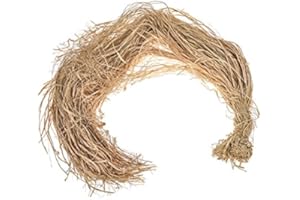 HDmirrorR Country Baskets Undyed Raffia Bundle - Natural in bag for Gift Wrapping (500g, Natural)