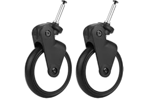 ZERODIS Ruota Anteriore/Posteriore per Passeggini Sostituzione delle Ruote Passeggini per Bambini Gomma da Cancellare con Gli Strumenti Accessori per Passeggini per Yoya Vovo Carrozzina (1 Pair Front)