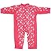 Splash About Girl's Sun Protection UV All-in-One Sun/Eczema Suit - Pink Blossom, 6 - 12 Months