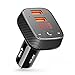 Produktbild ROAV Auto Ladegerät Bluetooth Adapter FM Transmitter Bluetooth Receiver mit Auto Finder von Anker, 24W/4.8A SmartCharge Car Kit F2 mit Freisprecheinrichtung/GPS Tracker App für iOS und Android Geräte