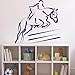 Produktbild Vinyl wandaufkleber jockey springen über die barriere diy dekoration wohnzimmer schlafzimmer kunst wandbilder 57 * 57 cm