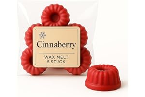 Duftmelt Duftwachs 5er Set - Winter & Weihnachts Duftkerzen | Raumduft (Cinnaberry)