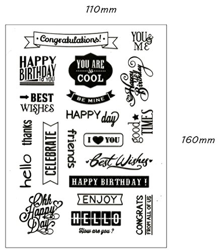 be fancy! Silikonstempel Set – Clear Stamps – Stempel – 50-teilig – transparent - 5