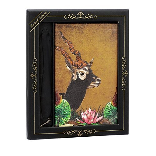 Doodle Exquisite India Wildlife -The Elegant Antelope Diary/Notebook with Pendant