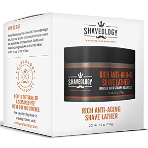 Anti-Aging Shave Cream Infused with Golden Seaweed - Provides a Thick Lather for an Exceptional Shave and Protects and… - Image 9